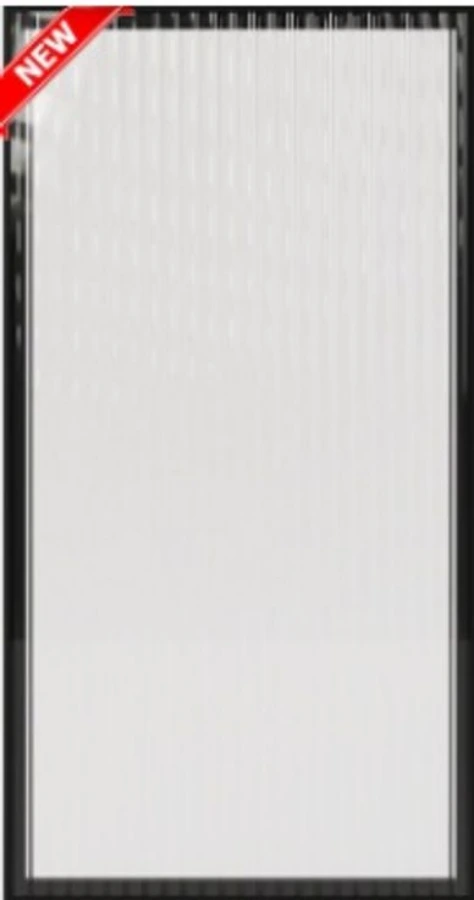 Cabinet door with a crystal glass panel for sleek and contemporary kitchen designs