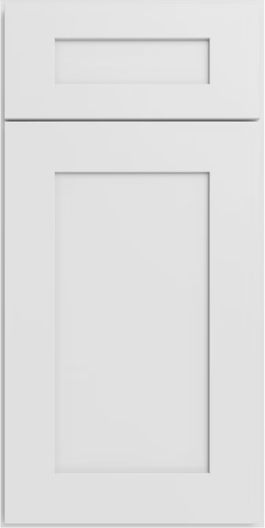 Ice White Shaker cabinet door from Forevermark cabinets available in Chicago.