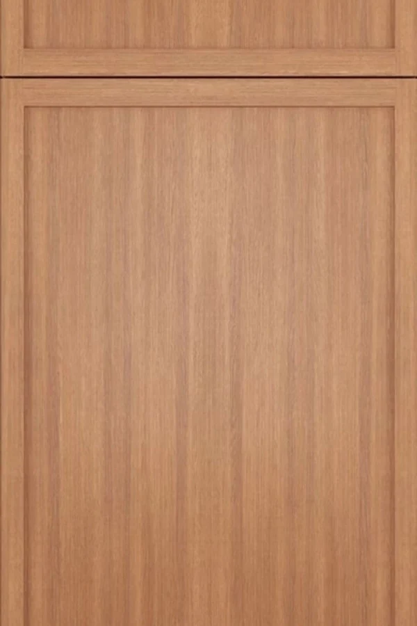 Petit Sand slim shaker cabinet door with a narrow recessed panel and smooth painted finish