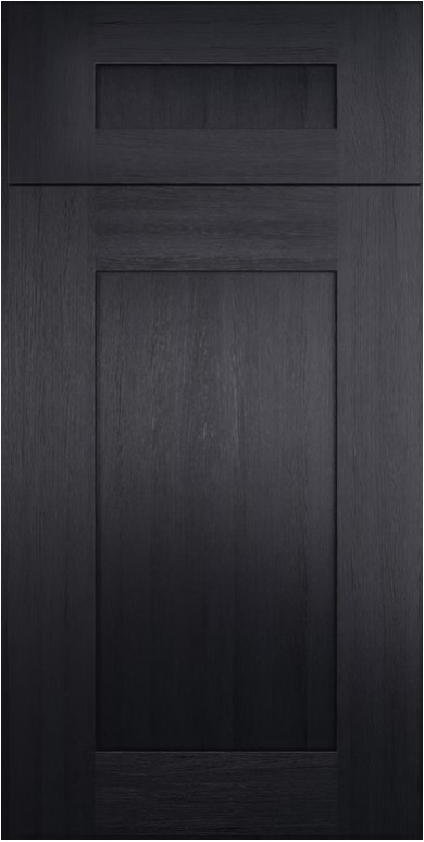 Blaze Black Shaker cabinet door from Forevermark cabinets available in Chicago.