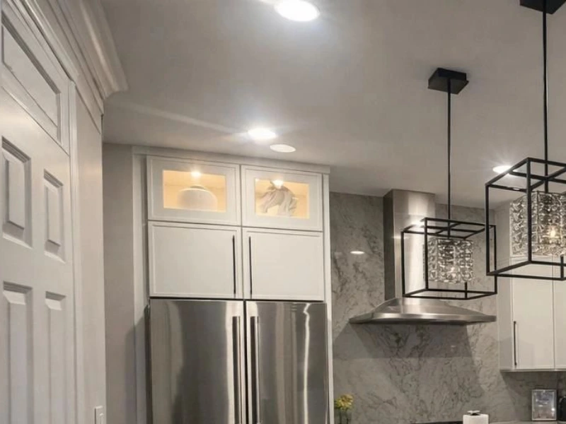 Slim shaker dove white kitchen project in Long Grove IL