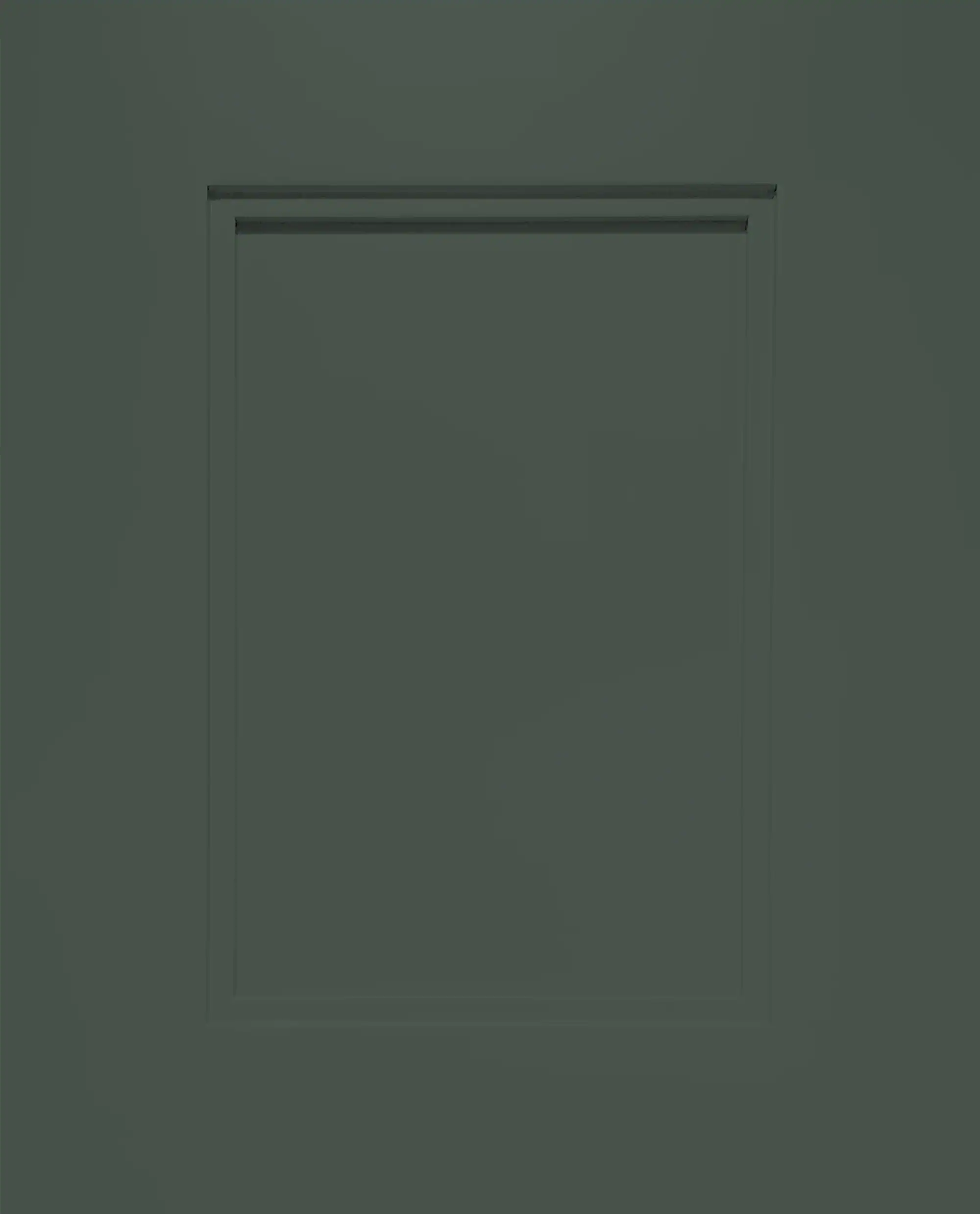 Adornus Kingsley cabinet door — dark green shaker