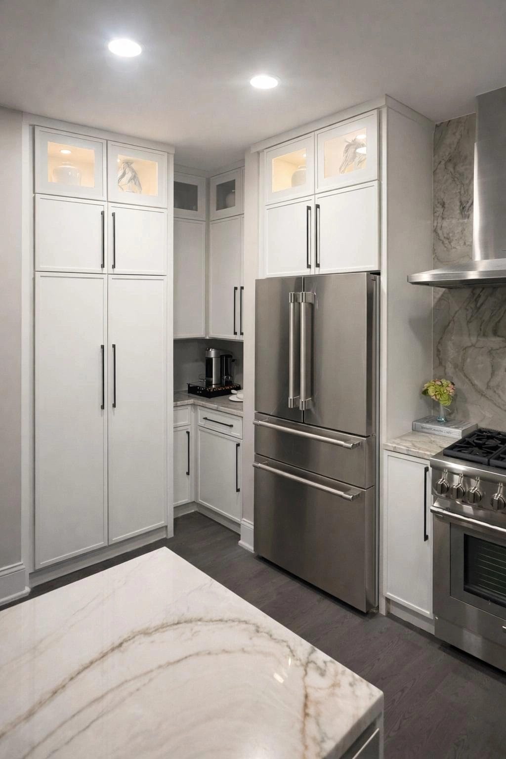 Kitchen cabinets installed in a Long Grove, IL project