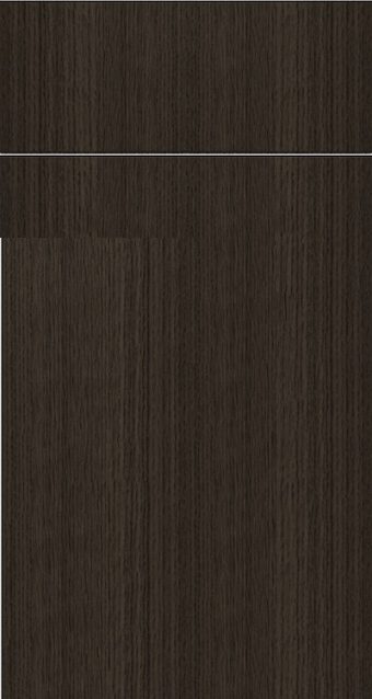 Oak Shade frameless cabinet door in a light oak finish